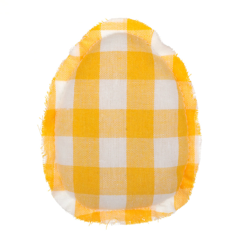 CF-2623 - *Yellow Check Fabric Egg