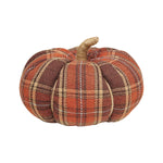 CF-3143 - Lrg. Harvest Plaid Fabric Pumpkin