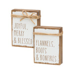 FR-3018 - Flannels/Joyful Jute Block (Reversible)
