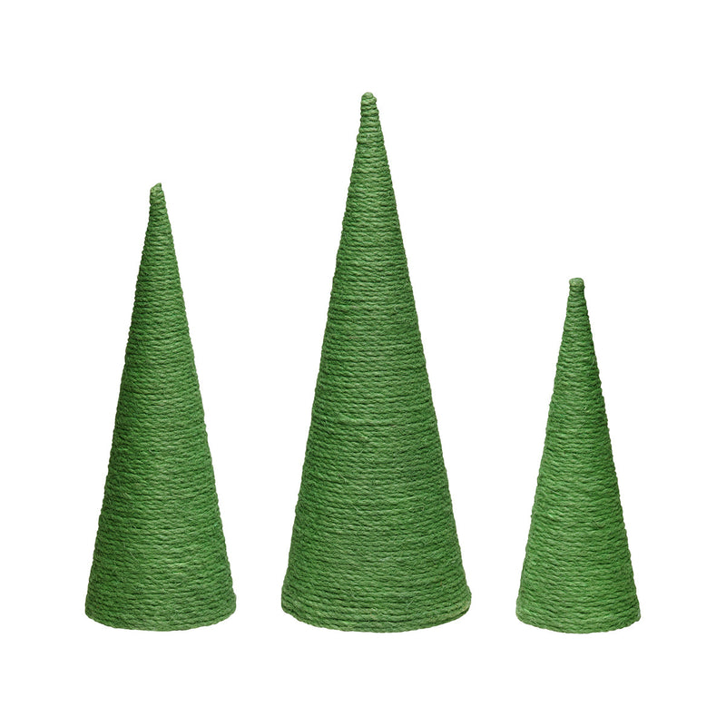 FR-3500 - Lrg. Green Cone Trees, Set of 3