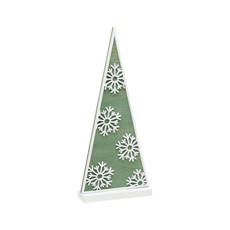 FR-3537 - Green Snowflake Laser Tree