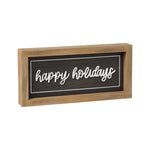 FR-3545 - Holidays/Winter Framed Sign (Reversible)