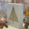 FR-3798 - White/Gold Glitter Pine Box Sign