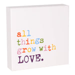 PS-7755 - Grow With Love Box Sign