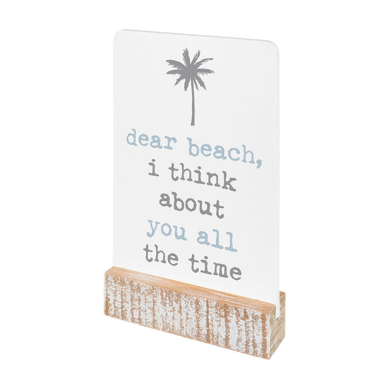 PS-7867 - Dear Beach Tabletop Sign