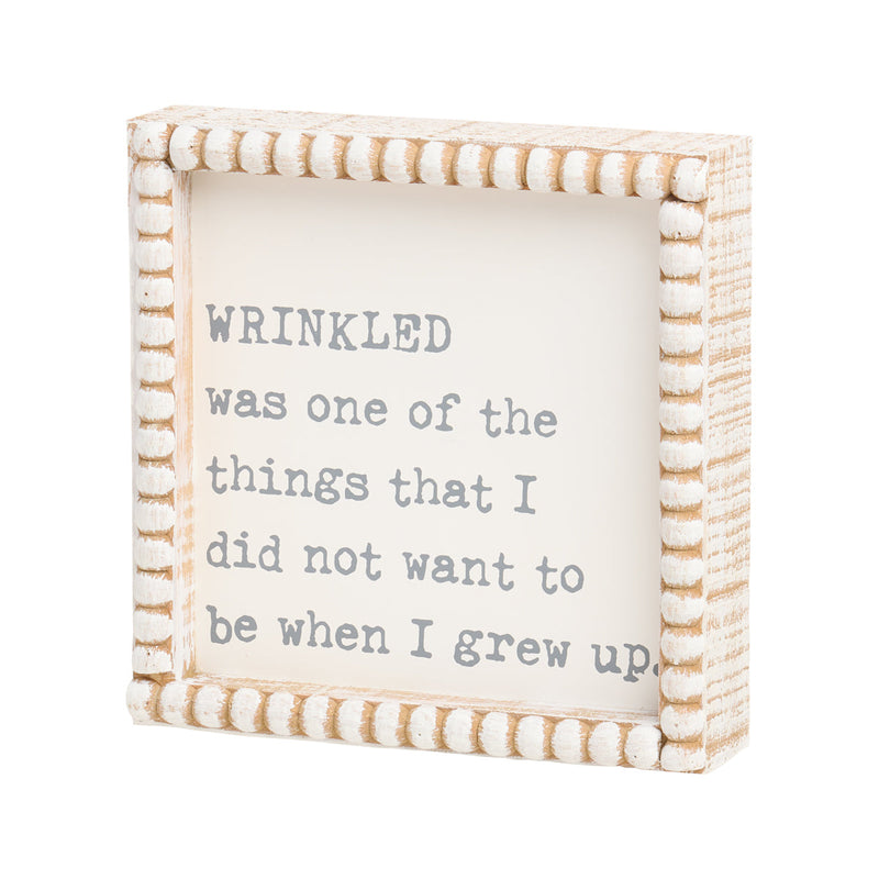 PS-8161 - Wrinkled Beaded Box Sign