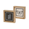 PS-8228 - House/Butterfly Framed Sign (Reversible)