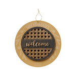 PS-8263 - Welcome Blk. Wreathmate