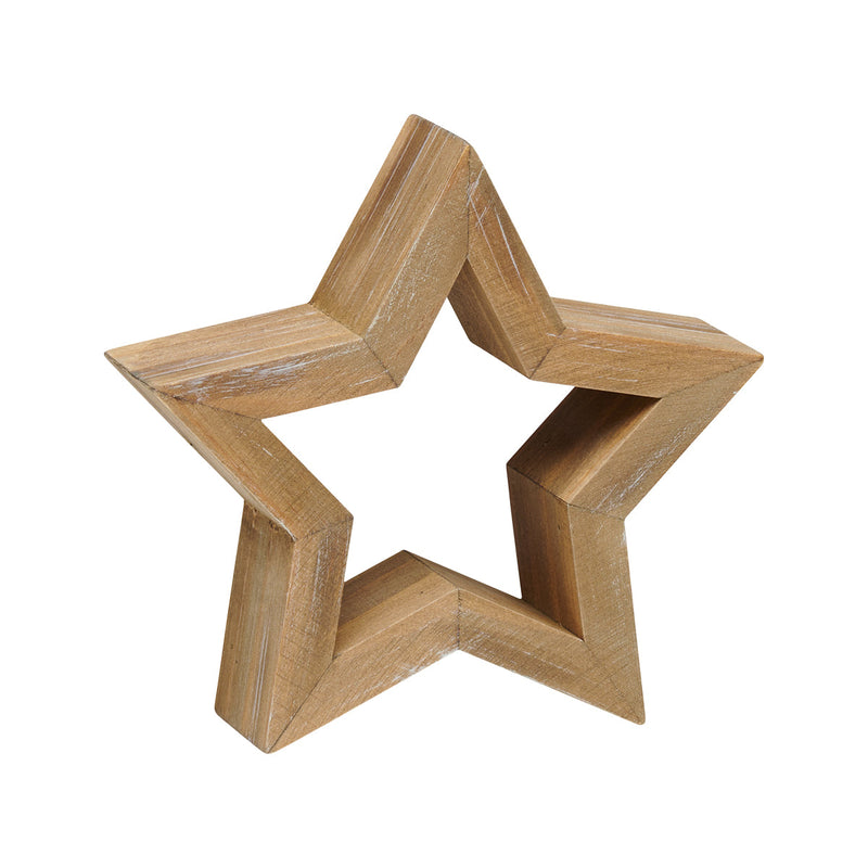PS-8327 - Sm. Wood Hollow Star