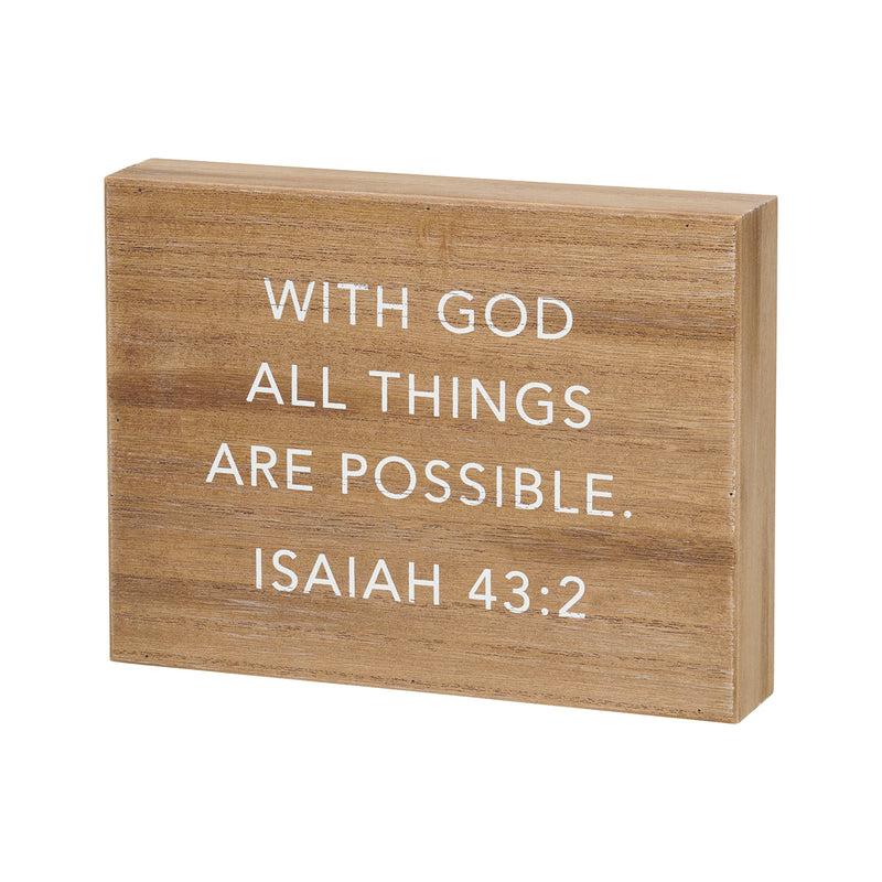 PS-8394 - With God Box Sign