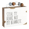SW-1042 - Blankets Box Sign w/ Beads