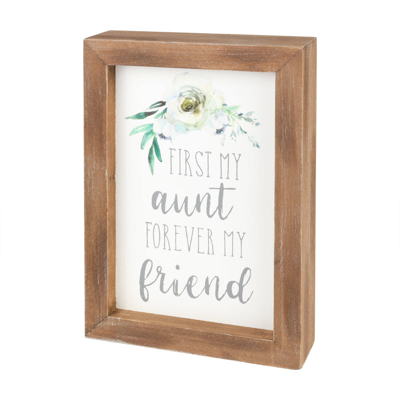 SW-1403 - First My Aunt Framed Sign