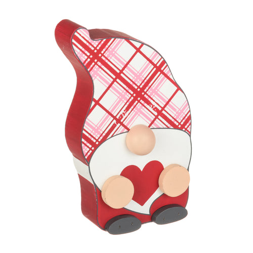 SW-1646 - Vday Plaid Red Gnome