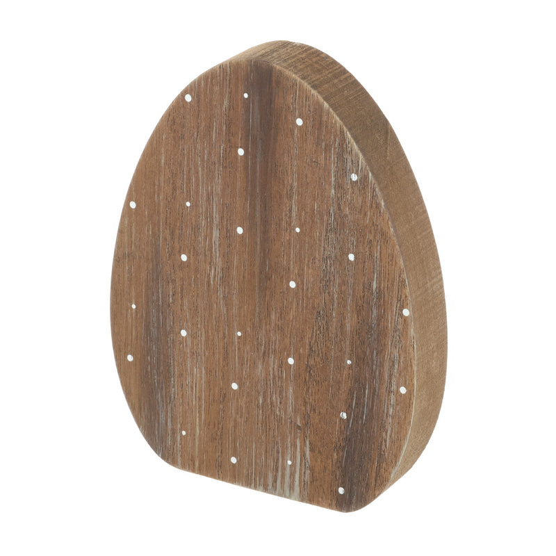 SW-1778 - Lrg. Wood Dotted Egg