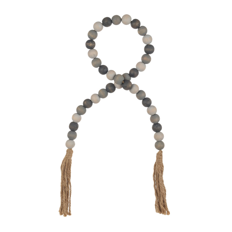 SW-1785 - Washed Gray Beaded Tassel