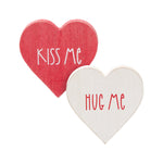SW-1932 - Kiss/Hug Me Hearts, Set of 2
