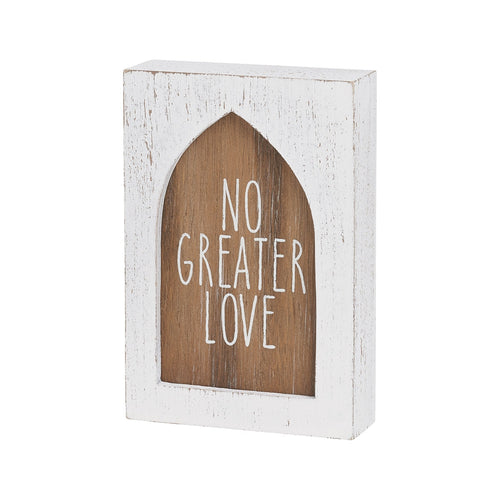 Greater Love Block Sign