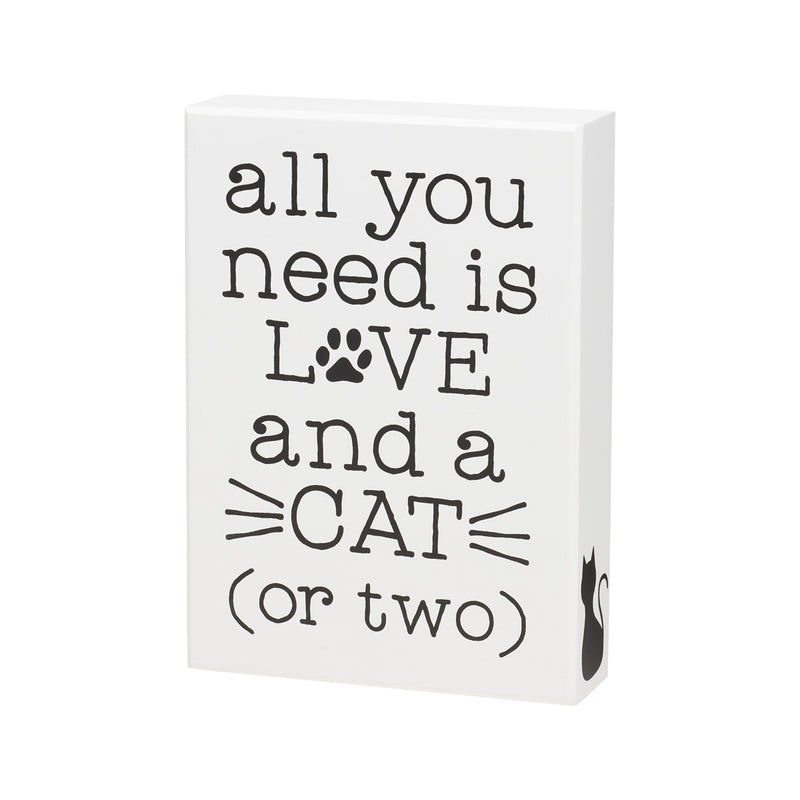 Love and Cat Box Sign