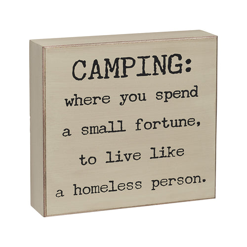 Camping Box Sign