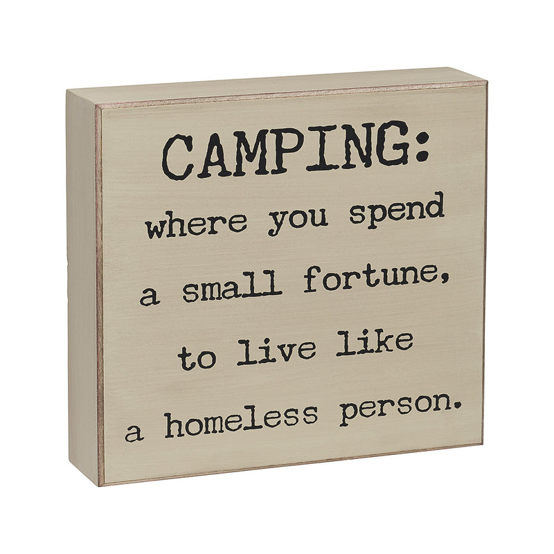Camping Box Sign