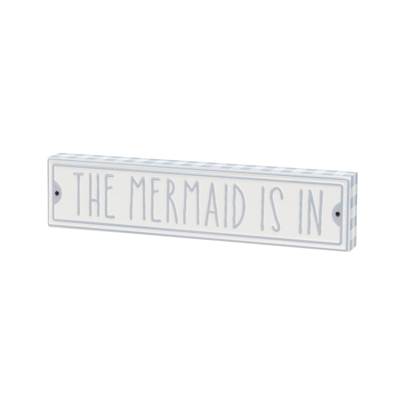 Mermaid In Street Block Sign