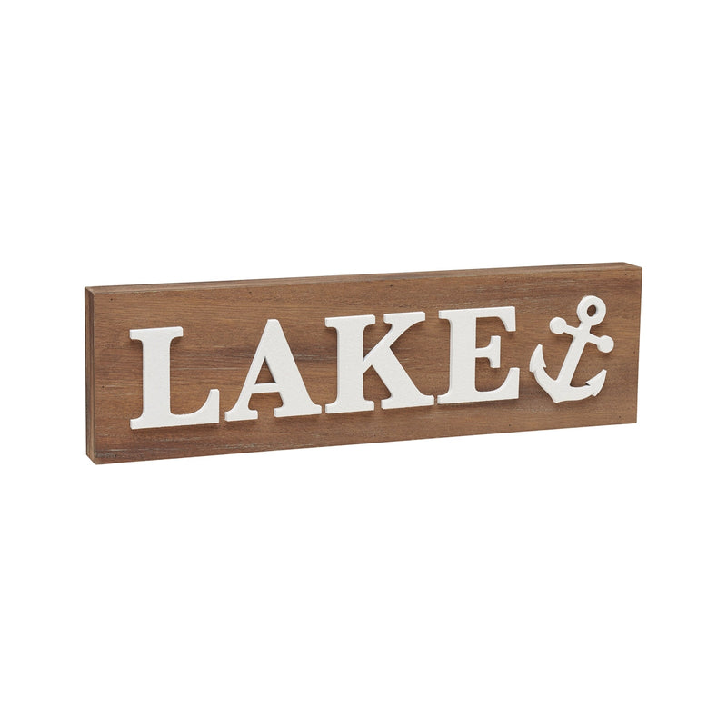 Lake Anchor 3D Block Sign