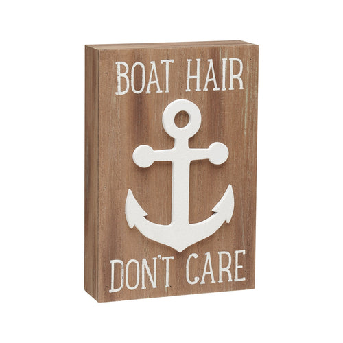 Boat Hair 3D Box Sign 