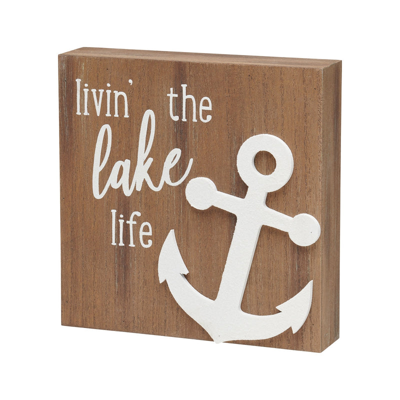 Livin' Lake 3D Box Sign