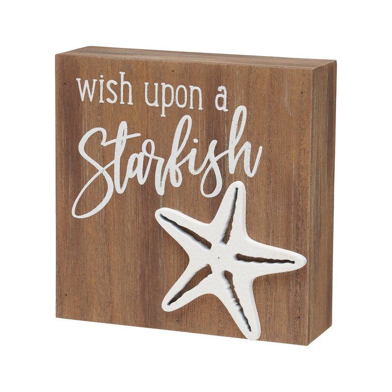 Wish Starfish 3D Box Sign