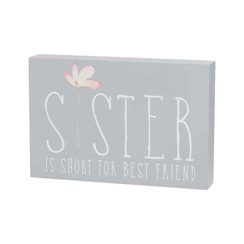 Sister Best Friend Block Sign