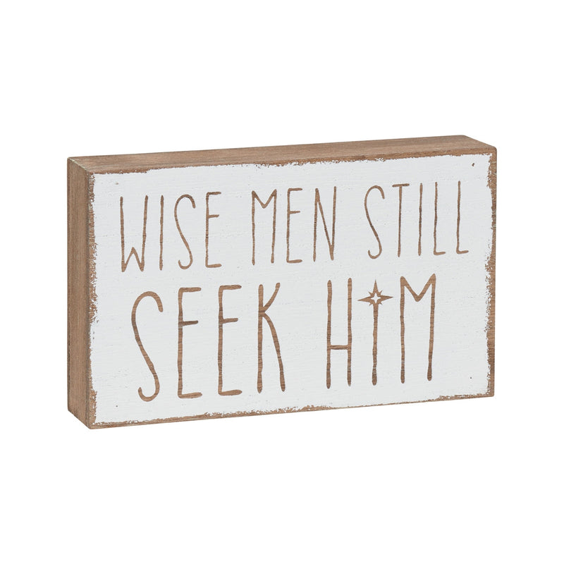 Wise Men Block Sign