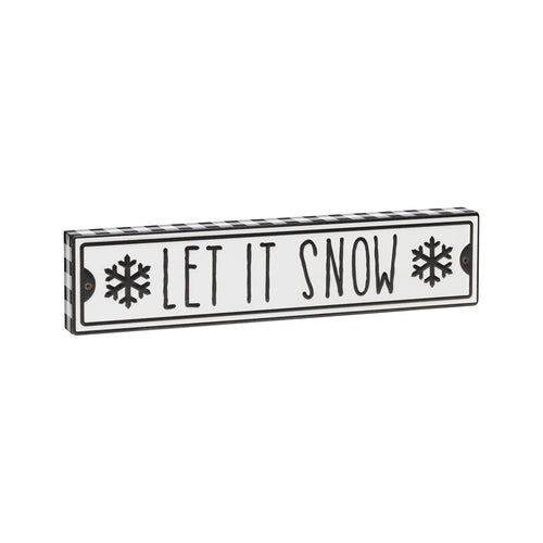 Let It Snow Street Box Sign
