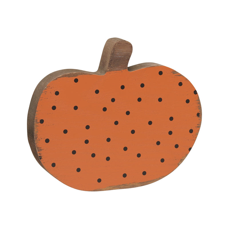 Lrg. Black Dot Pumpkin Cutout