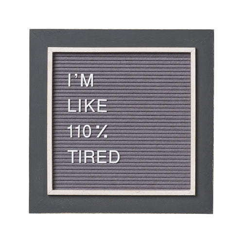 Gray on Gray 14" Letter Board (includes 144 letters/symbols)