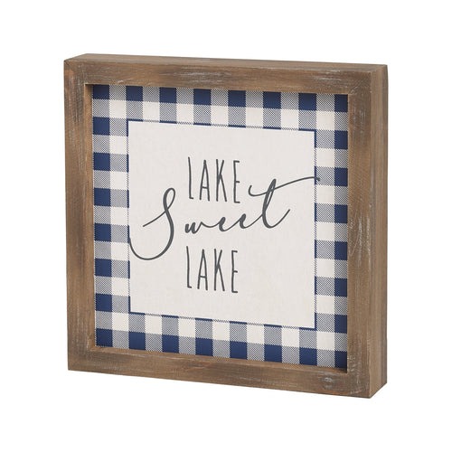 Sweet Lake Framed Sign